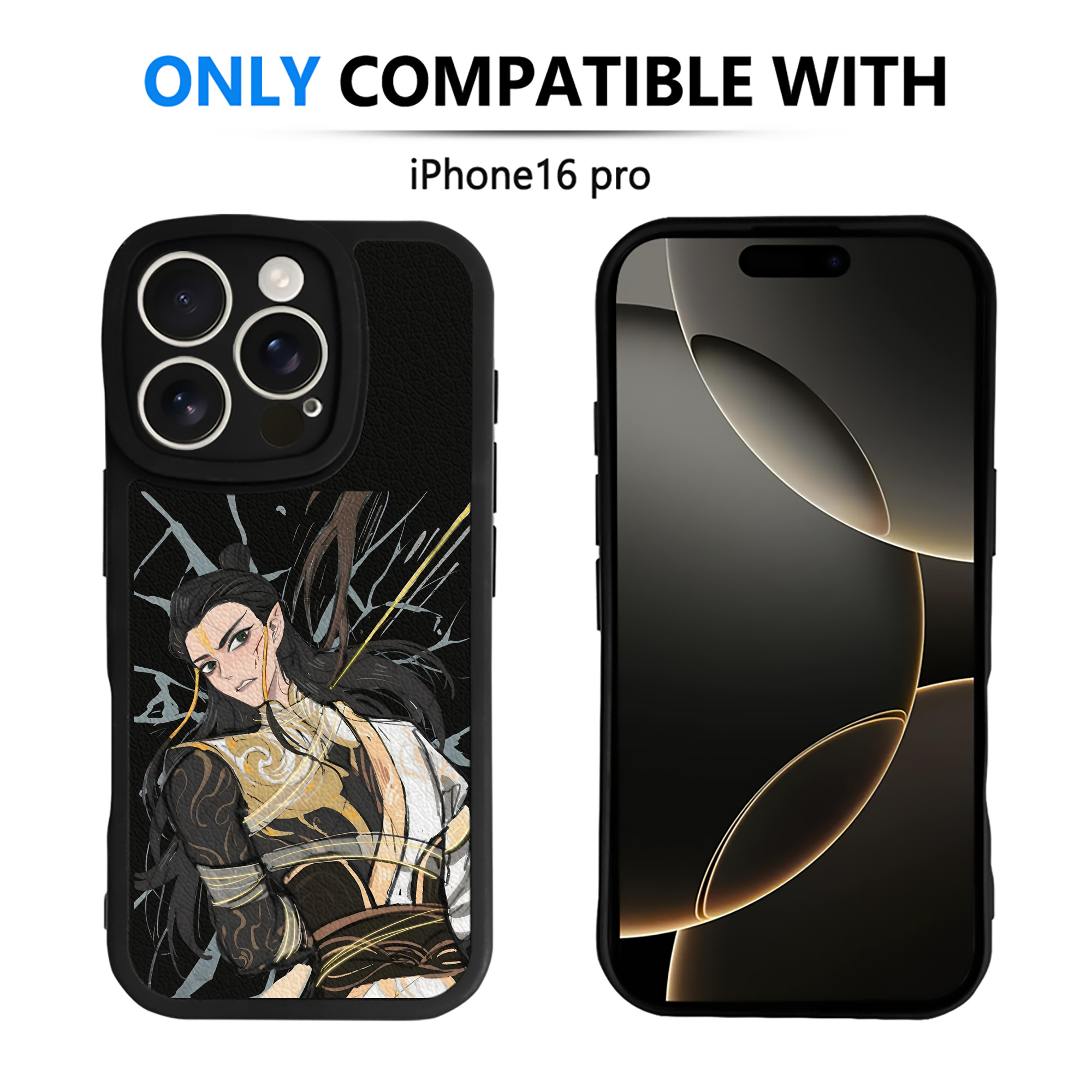 （画像用） Ne Zha 2 ナタ 魔童の大暴れ 【iPhone 16シリーズ対応】シリコンスマホケース（レザー調） 材質：シリコン